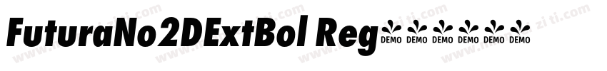 FuturaNo2DExtBol Reg字体转换